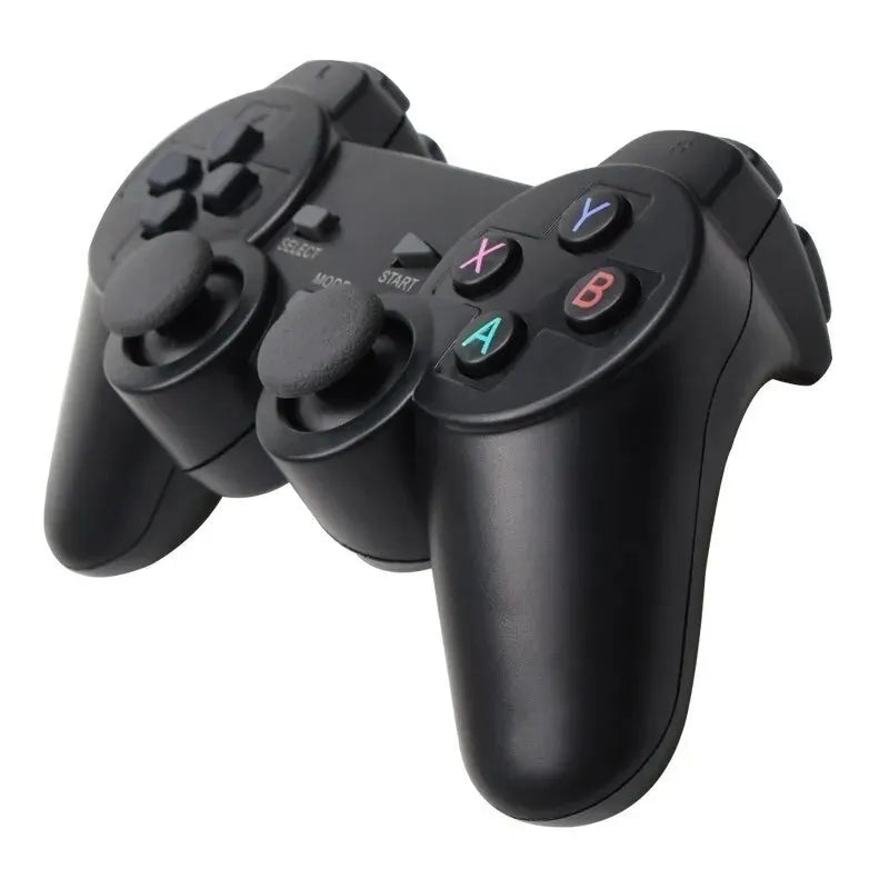 HandsCross wireless gamepad for PC with dual analog sticks and action buttons in black