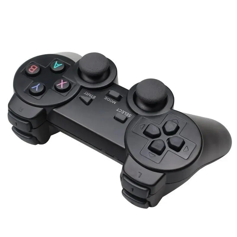 HandsCross black wireless gamepad for PC with dual analog sticks and colorful buttons